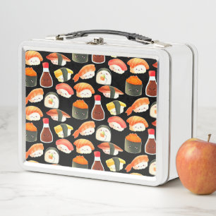 Niedlich Japanisch Sushi Metall Brotdose
