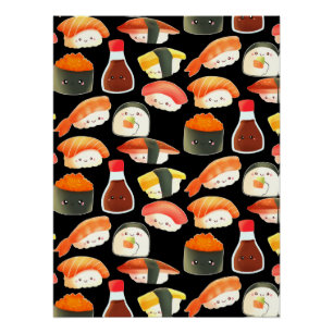 Niedlich Japanisch Sushi Poster