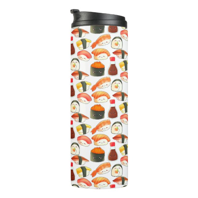 Niedlich Japanisch Sushi Thermosbecher (Nach rechts gedreht)