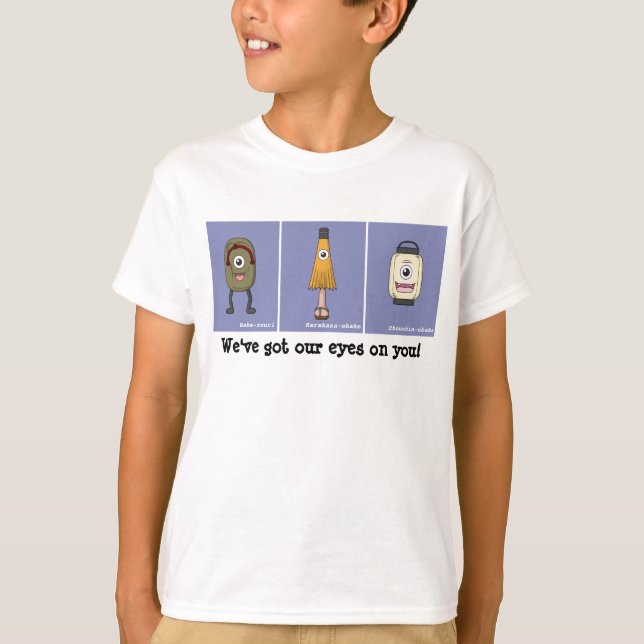 Niedlich Japanisch Yokai Monster T-Shirt (Vorderseite)