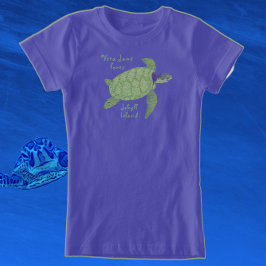 Niedlich Jekyll Island Florida Sea Turtle T - Shir T-Shirt