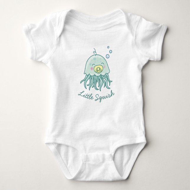 Niedlich Jellyfish Baby Shower Kawaii Baby Strampler (Vorderseite)