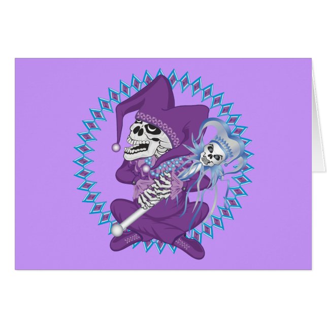 Niedlich Jester Skull (Vorderseite (Horizontal))