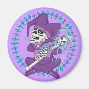 Niedlich Jester Skull Magnet