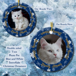 Niedlich Jetzt und dann 2 Foto Weihnachtsschmuck