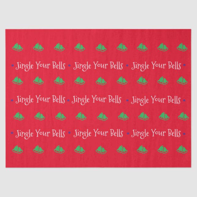 Niedlich Jingle Your Bells Seidenpapier (Vorderseite)
