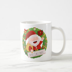 Niedlich Jolly Santa Claus Weihnachtsfeiertag Tass Kaffeetasse