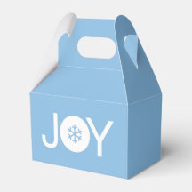 Niedlich Joy Christmas Blue Favor Box