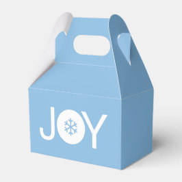 Niedlich Joy Christmas Blue Favor Box Geschenkschachtel