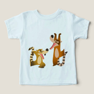 Niedlich Joyful Cartoon Coatimundis Baby T - Shirt