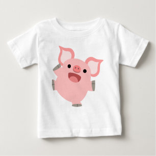 Niedlich Joyous Cartoon Pig Baby T - Shirt