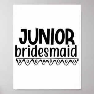 Niedlich Junior Bridesmaid Hochzeit Liebe Brauerei Poster