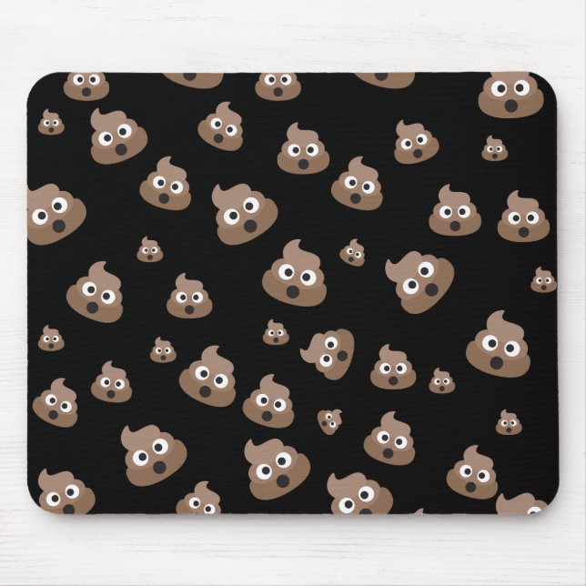 Niedlich kacken Sie Emoji Muster Mousepad (Vorne)