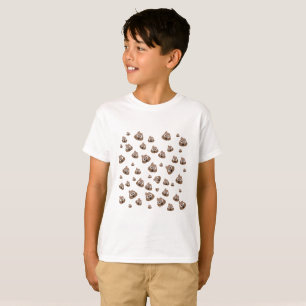 Niedlich kacken Sie Emoji Muster T-Shirt
