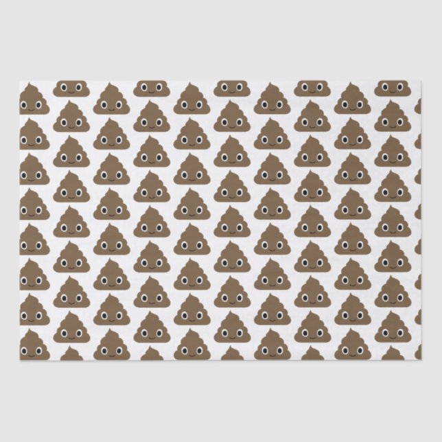 Niedlich kacken Sie Muster - entzückende Stapel Seidenpapier (Vorderseite)