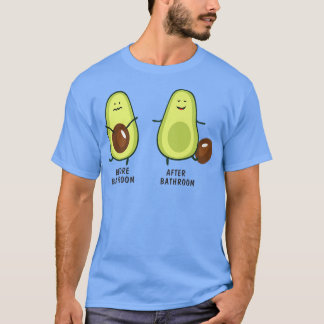 Niedlich Kackend Avocado für Männer Frauen, Vegan, T-Shirt