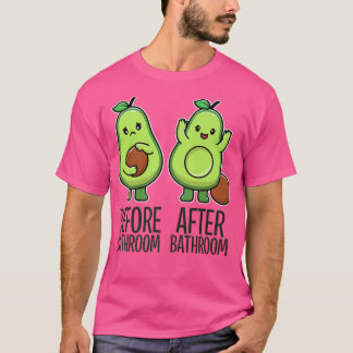 Niedlich Kackend Avocado für Männer Frauen, Vegan, T-Shirt