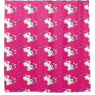 Niedlich Kackend Einhorndekor Duschvorhang