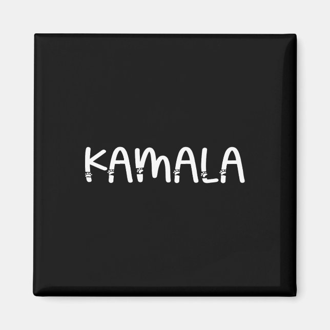 Niedlich Kamala Cat Letter Cool Kamala Design Magnet (Vorne)