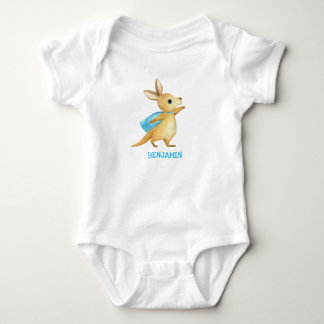 Niedlich Kangaroo - individueller Baby Name Jumpsu Strampler