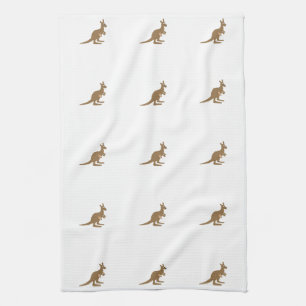 Niedlich Kangaroo und Joey Handtuch