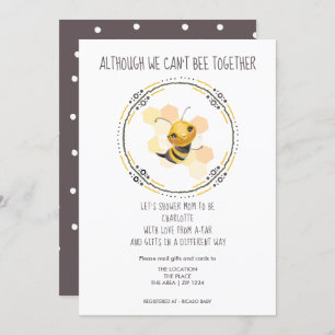 Niedlich kann Babydusche nicht per Post zusammenbr Einladung