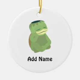 Niedlich Kappa Keramik Ornament