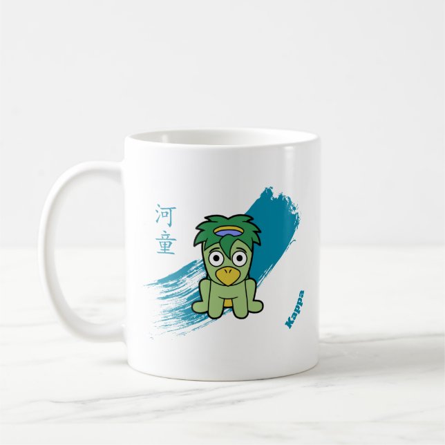 Niedlich Kappa Yokai Tasse (Links)