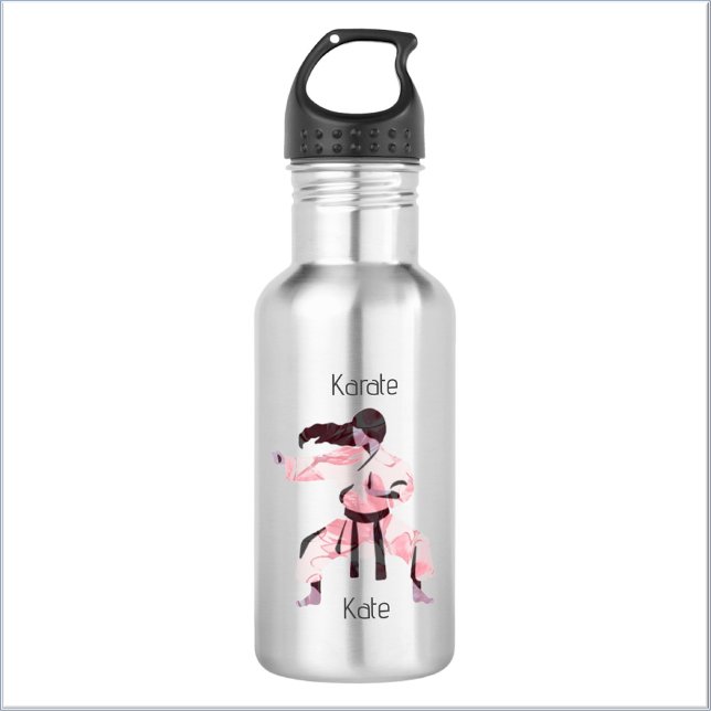 Niedlich Karate Girl Martial Arts Edelstahlflasche (Bookmark my store!
https://www.zazzle.com/store/capricepetit/products)