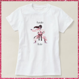 Niedlich Karate Girl Martial Arts T-Shirt