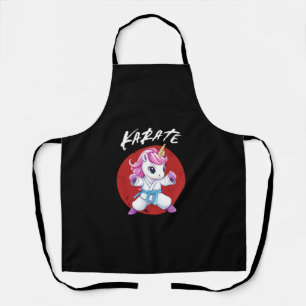 Niedlich Karate Kid Unicorn Long Sleeve T - Shirt Schürze