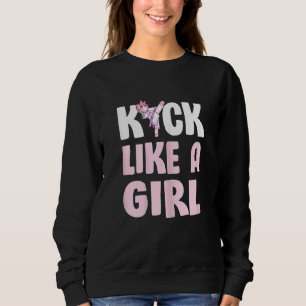 Niedlich Karate Unicorn Kick wie ein Einhorn Sweatshirt