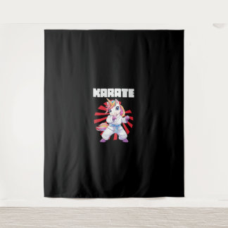 Niedlich Karate Unicorn MIXED MARTIAL ARTS Tank To Wandteppich
