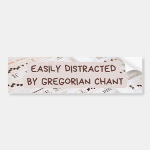 Niedlich-katholische Lateinmesse Gregorian Chant Autoaufkleber