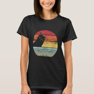 Niedlich Katzenkatze Vintag Retro Katzenkatze Mama T-Shirt