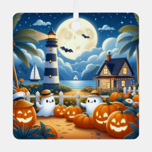 Niedlich, kautisches/kstenförmiges Halloween-Geist Ornament Aus Metall