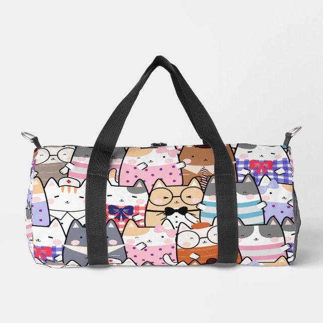 Niedlich Kawai Cats Duffle Bag (Vorderseite)