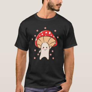 Niedlich Kawaii Anime - Niedliches Pilz - Ästhetik T-Shirt