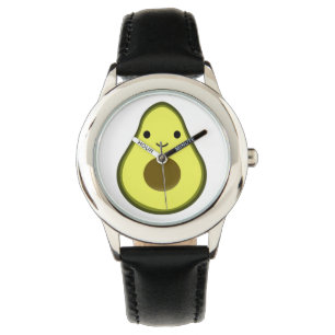 Niedlich Kawaii Avocado Armbanduhr