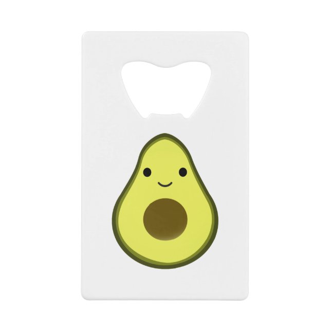 Niedlich Kawaii Avocado Geldbeutel Flaschenöffner (Vorderseite)