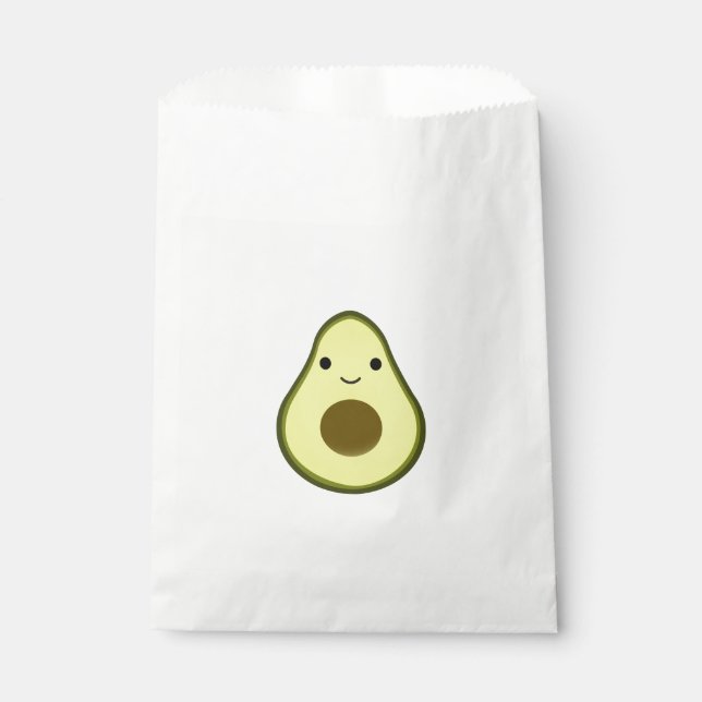 Niedlich Kawaii Avocado Geschenktütchen (Vorderseite)