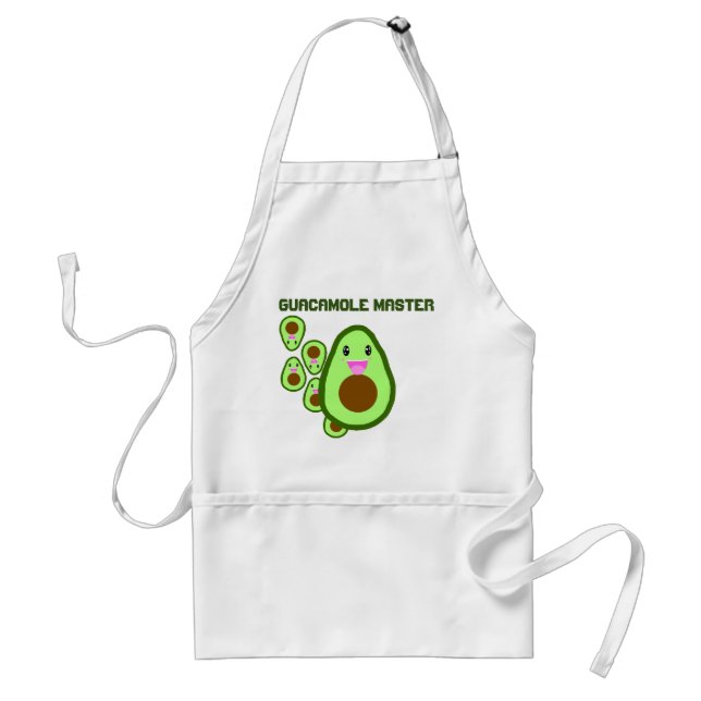 Niedlich Kawaii Avocado Guacamole Master Schürze (Vorne)