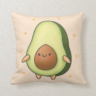 Niedlich Kawaii Avocado Kissen