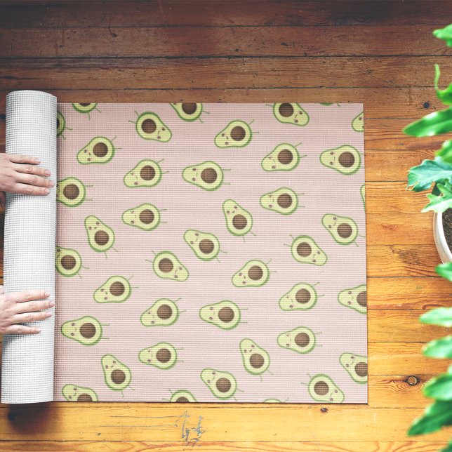 Niedlich Kawaii Avocado Pattern Yogamatte (Von Creator hochgeladen)