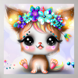 Niedlich Kawaii Baby Chihuahua Poster
