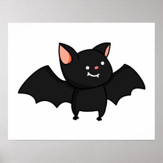 Niedlich Kawaii Bat Poster