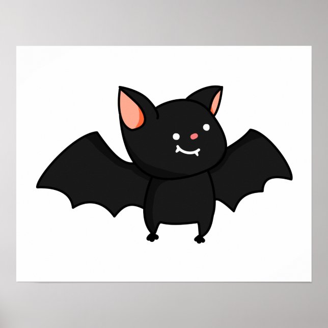 Niedlich Kawaii Bat Poster (Vorne)