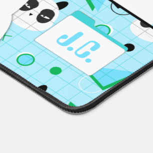 Niedlich Kawaii Blue Panda Bear Schreibtischunterlage