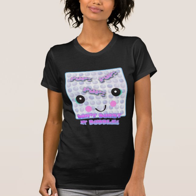 Niedlich Kawaii Bubble Wrap T-Shirt (Vorderseite)