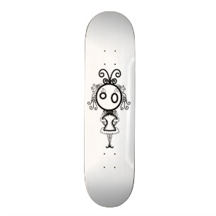 Niedlich Kawaii Cartoon Girl Skateboard